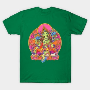 Green Tara, Sunrise Style T-Shirt